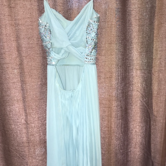 Baby blue prom dress - Picture 4 of 5